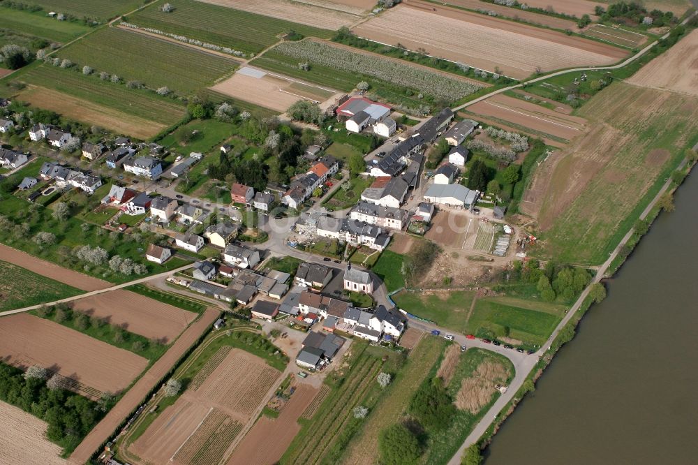 Trier Zewen aus der Vogelperspektive: Oberkirch im Ortsbezirk Zewen in Trier im Bundesland Rheinland-Pfalz