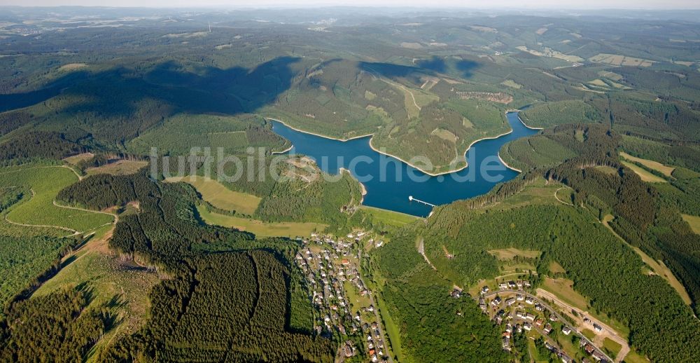 Luftaufnahme Dorsten - Obernaustausee in Netphen im Bundesland Nordrhein-Westfalen