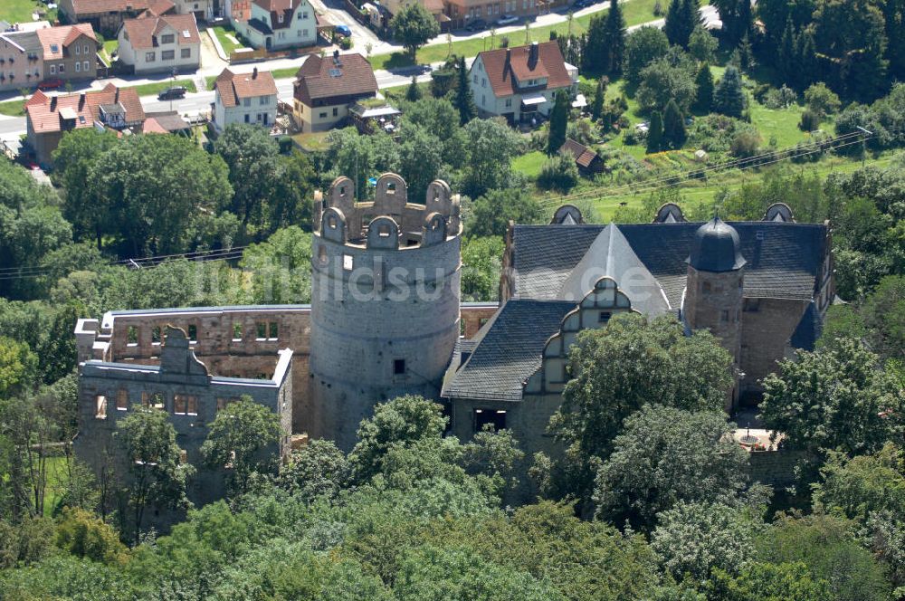 Luftbild Kranichfeld - Oberschloss Kranichfeld in Thüringen