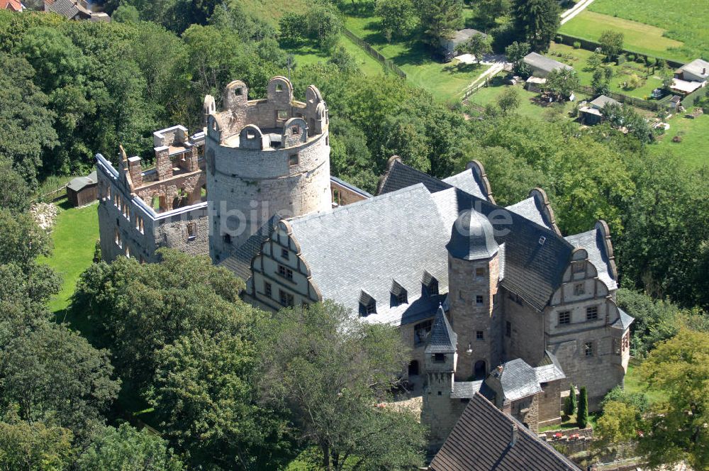 Luftaufnahme Kranichfeld - Oberschloss Kranichfeld in Thüringen