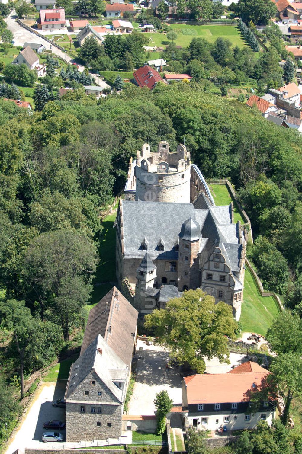 Luftbild Kranichfeld - Oberschloss Kranichfeld in Thüringen