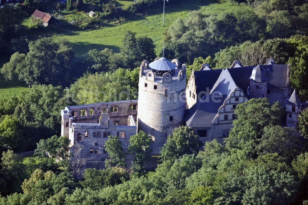 Luftbild Kranichfeld - Oberschloss Kranichfeld im Bundesland Thüringen