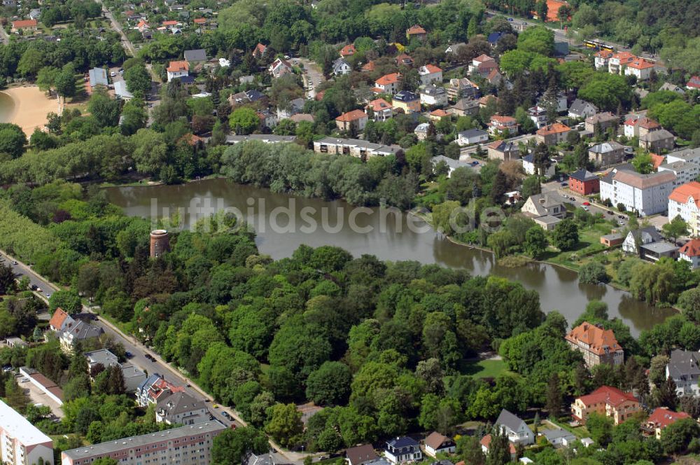 Luftbild Berlin - Obersee im Stadtteil Berlin Alt-Hohenschönhausen