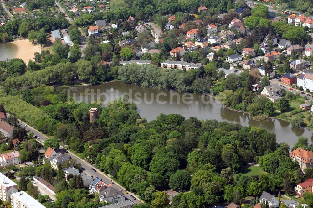 Luftbild Berlin - Obersee im Stadtteil Berlin Alt-Hohenschönhausen