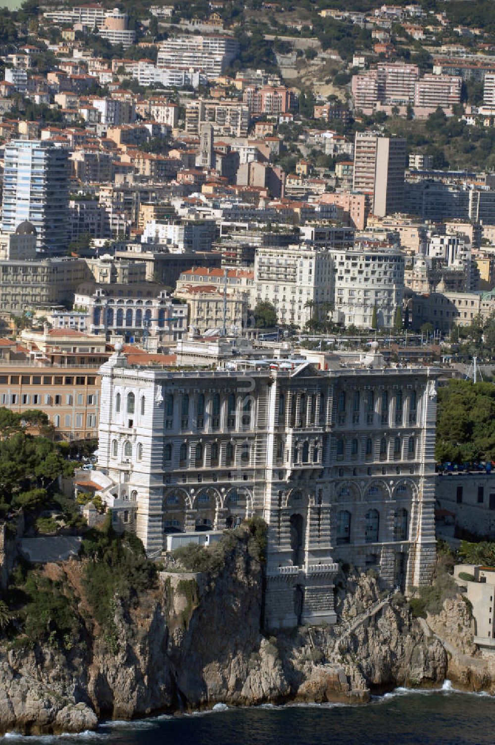 Luftaufnahme Monaco - Oceanographic Museum und Aquarium von Monaco / Musée Océanographique et Aquarium de Monaco