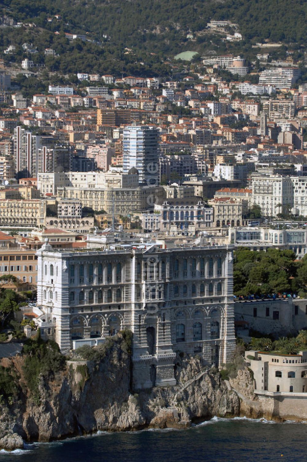 Luftbild Monaco - Oceanographic Museum und Aquarium von Monaco / Musée Océanographique et Aquarium de Monaco