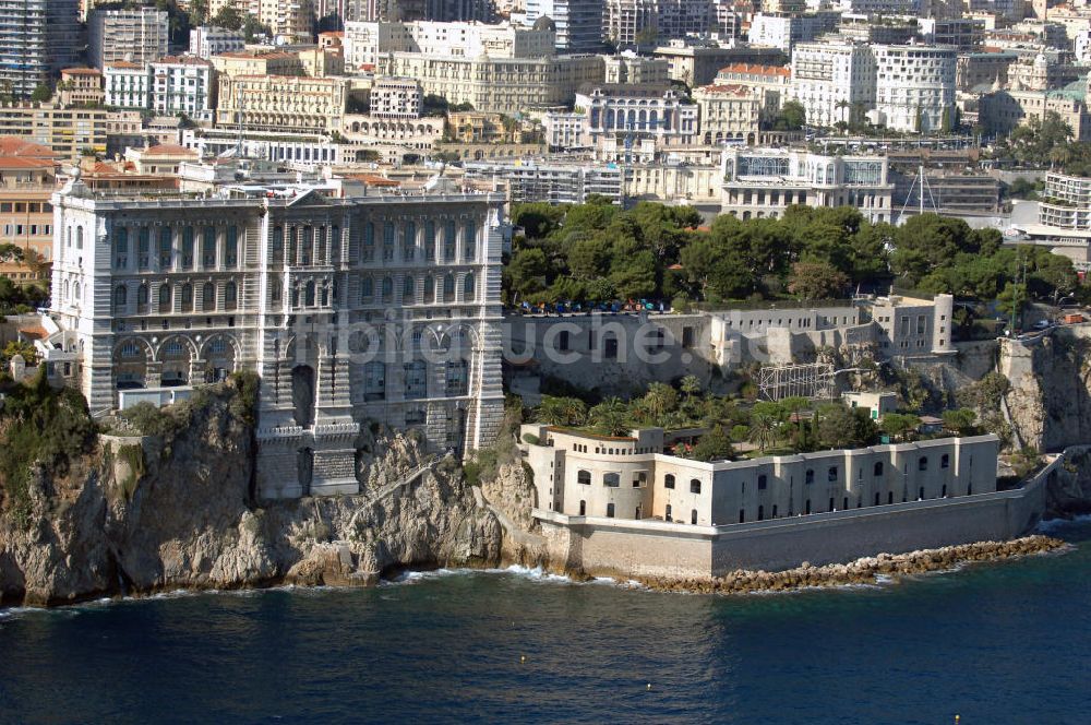 Luftaufnahme Monaco - Oceanographic Museum und Aquarium von Monaco / Musée Océanographique et Aquarium de Monaco