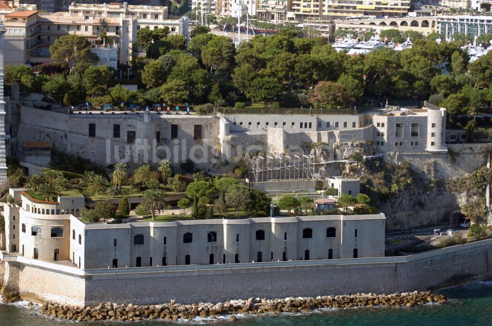 Monaco aus der Vogelperspektive: Oceanographic Museum und Aquarium von Monaco / Musée Océanographique et Aquarium de Monaco