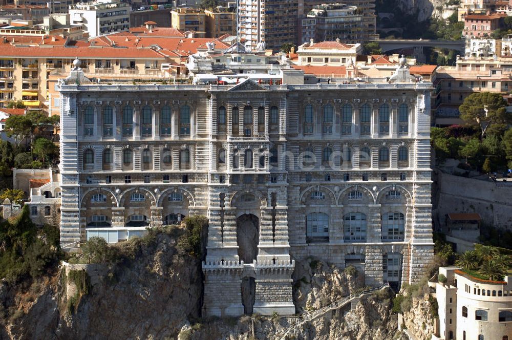 Luftbild Monaco - Oceanographic Museum und Aquarium von Monaco / Musée Océanographique et Aquarium de Monaco