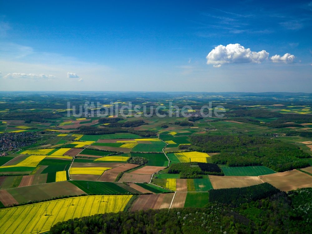 Luftbild Ochsenfurt - Ochsenfurt im Landkreis Würzburg in Unterfranken im Bundesland Bayern