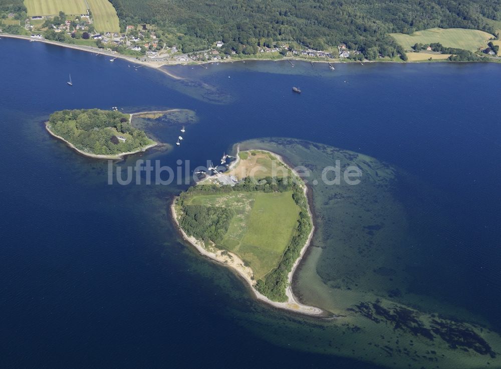 Luftaufnahme Sonderhav - Ochseninseln in der Flensburger Förde bei Sonderhav in Dänemark