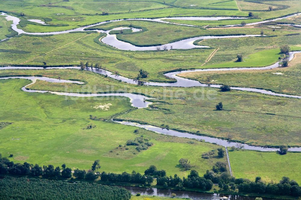 Schwedt / Oder aus der Vogelperspektive: Oderpark / Nationalpark unteres Odertal nördlich von Schwedt