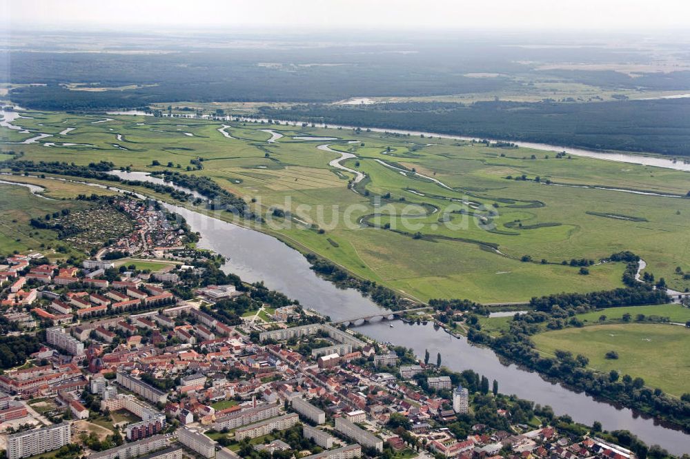 Luftbild Schwedt / Oder - Oderpark / Nationalpark unteres Odertal nördlich von Schwedt