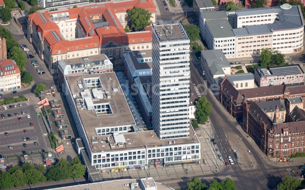 Frankfurt (Oder) von oben - Oderturm in Frankfurt (Oder) im Bundesland Brandenburg