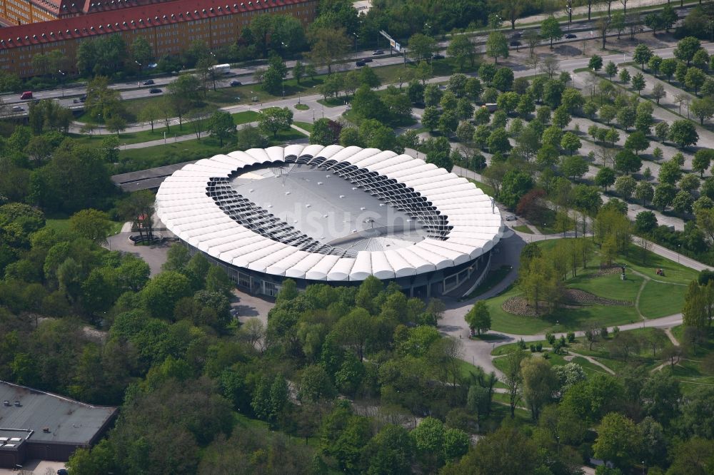 Luftbild München - Olympia-Radstadion in München im Bundesland Bayern