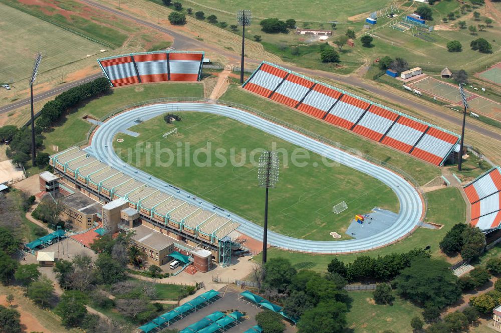 Rustenburg von oben - Olympia Stadion im Olympiapark / Olympia Stadium in the Olimpia Sports Complex