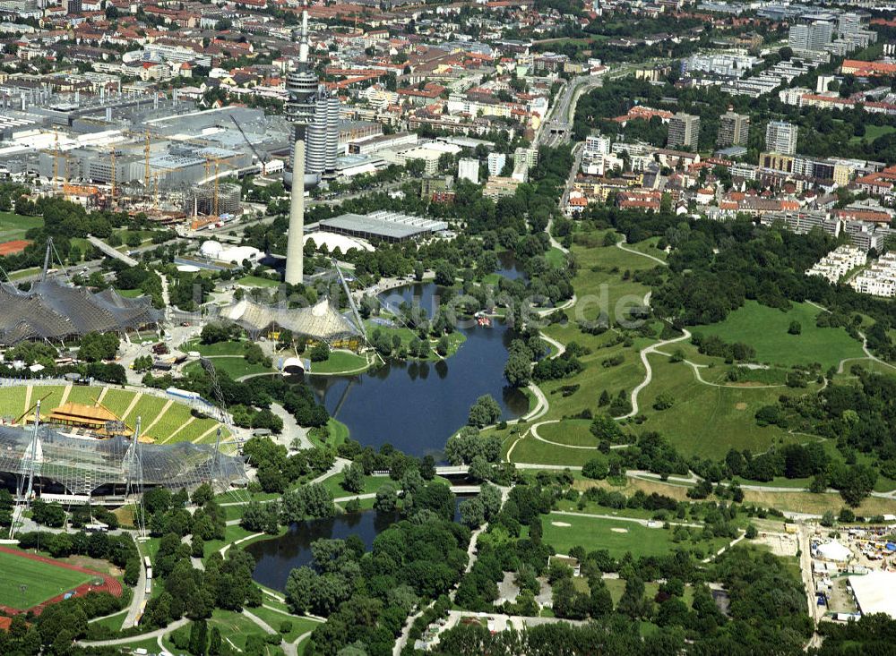 München von oben - Olympiapark in München