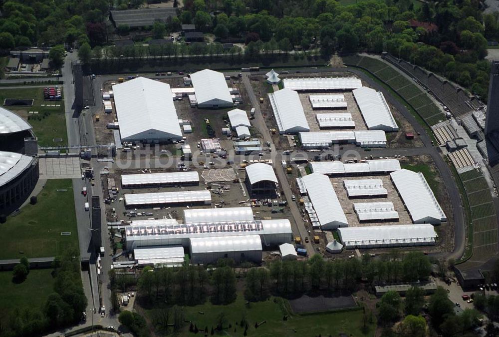 Luftaufnahme Berlin - Olympiastadion Berlin vor der Fußballweltmeisterschaft