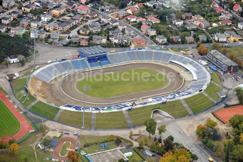 Luftaufnahme Leszno - Olympiastadion Breslau / Wroclaw in Polen