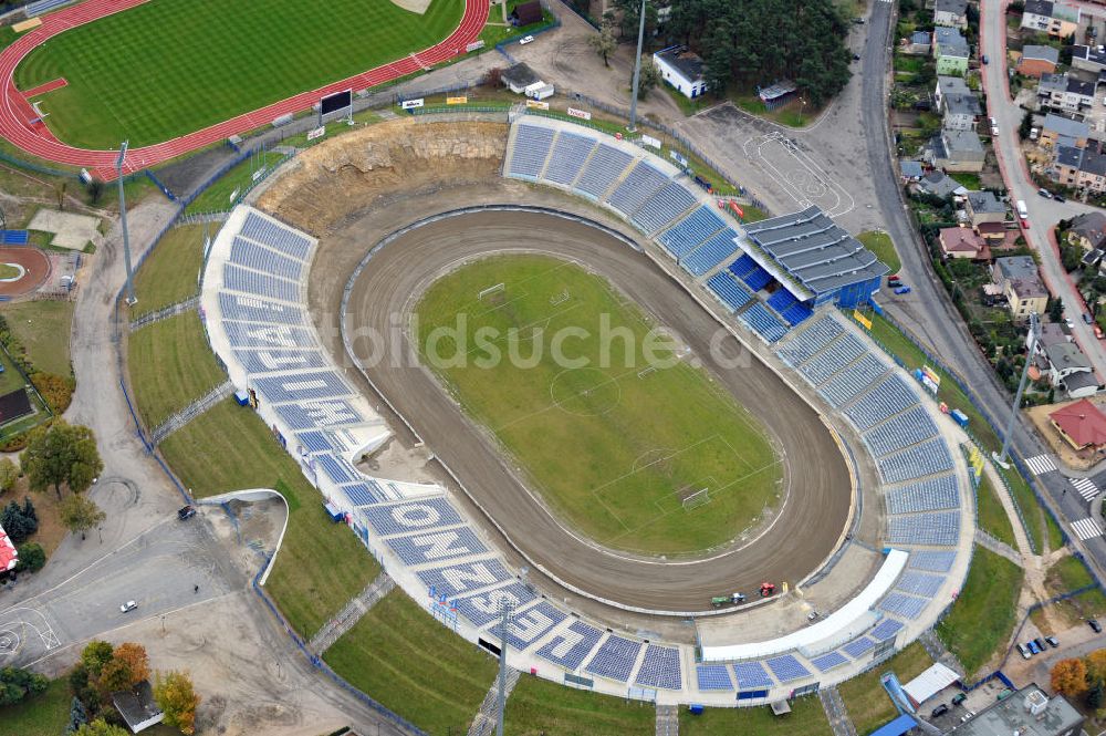 Luftaufnahme Leszno - Olympiastadion Breslau / Wroclaw in Polen