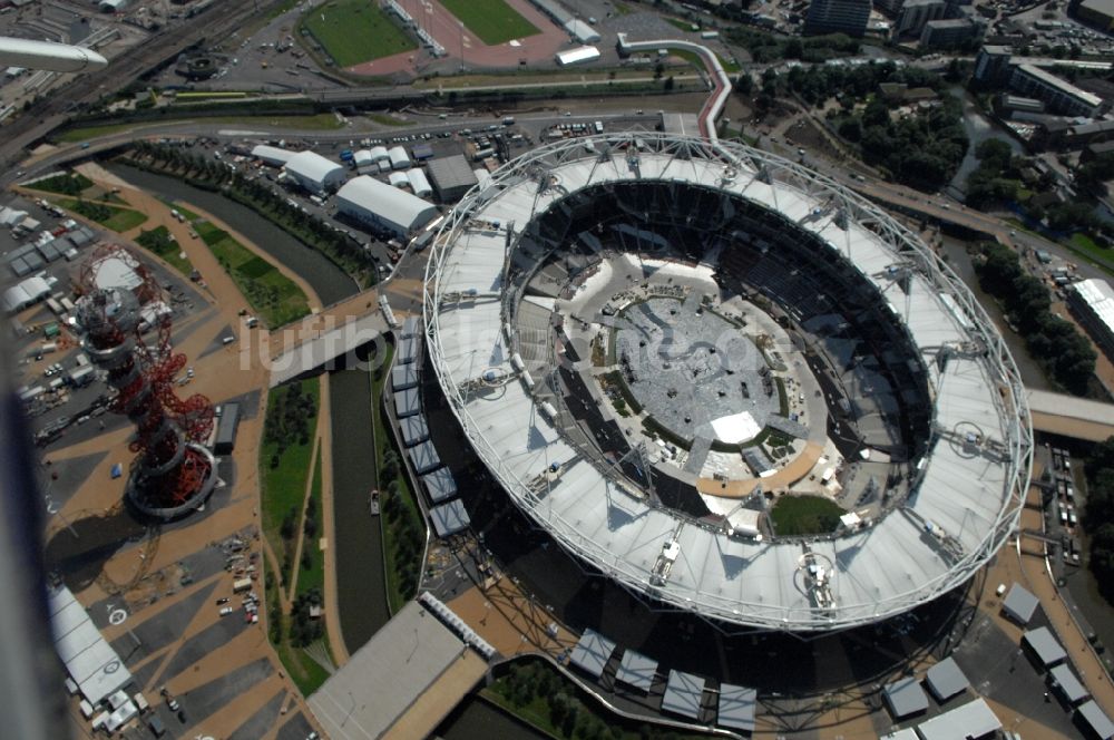 London aus der Vogelperspektive: Olympiastadion London im Olympiapark und ein Austragungsort der Olympischen Spiele 2012