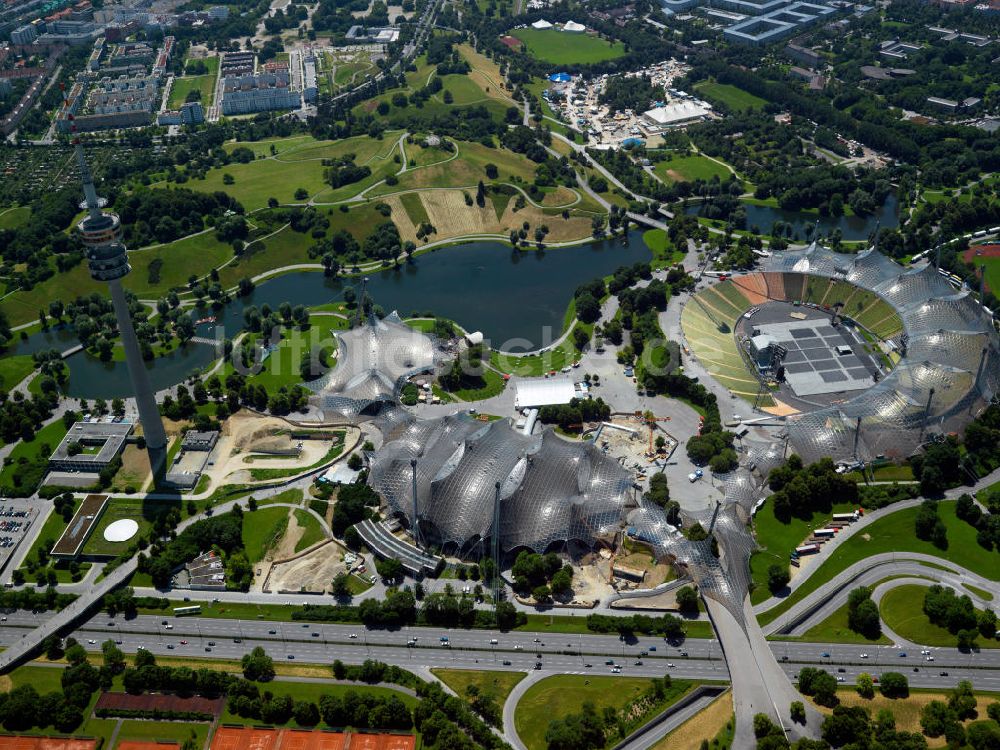 München von oben - Olympiastadion München