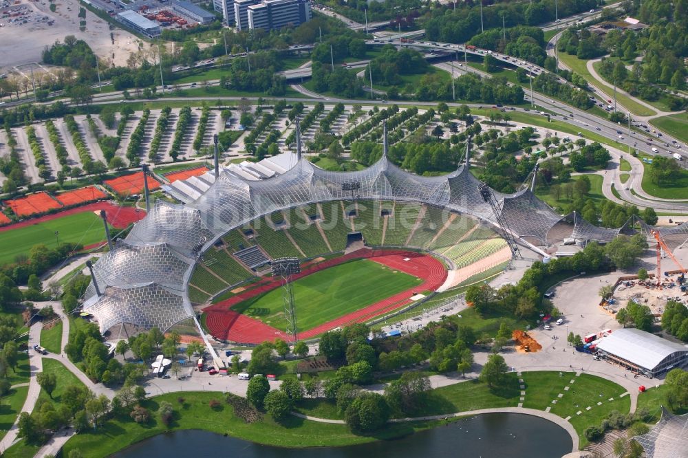 Luftaufnahme München - Olympiastadion München im Bundesland Bayern