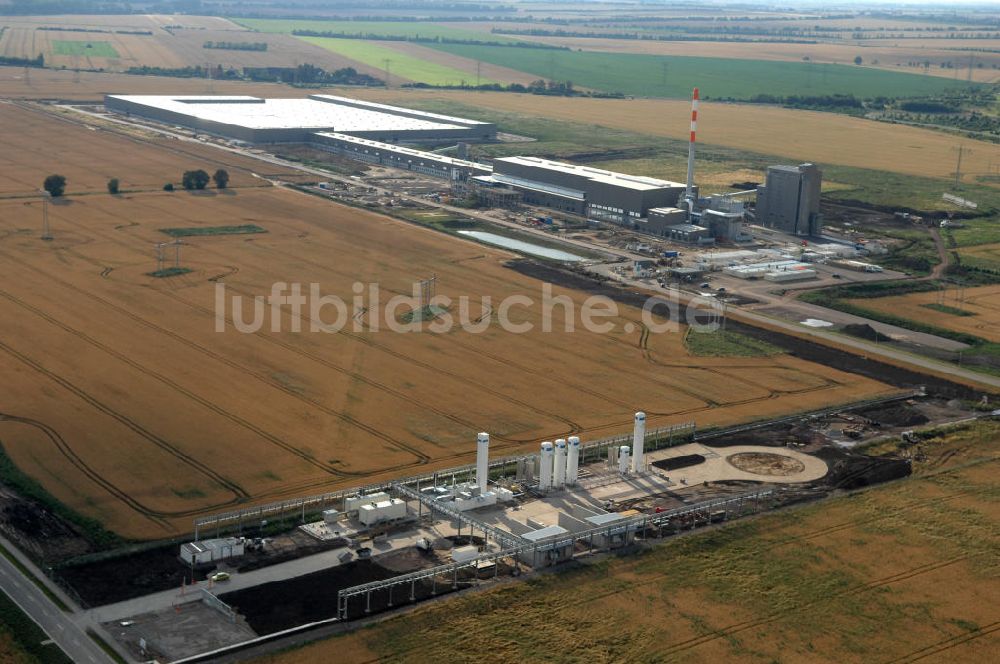 Luftaufnahme Osterweddingen - Onsite-Anlagen der Linde Nippon Sanso in Osterweddingen