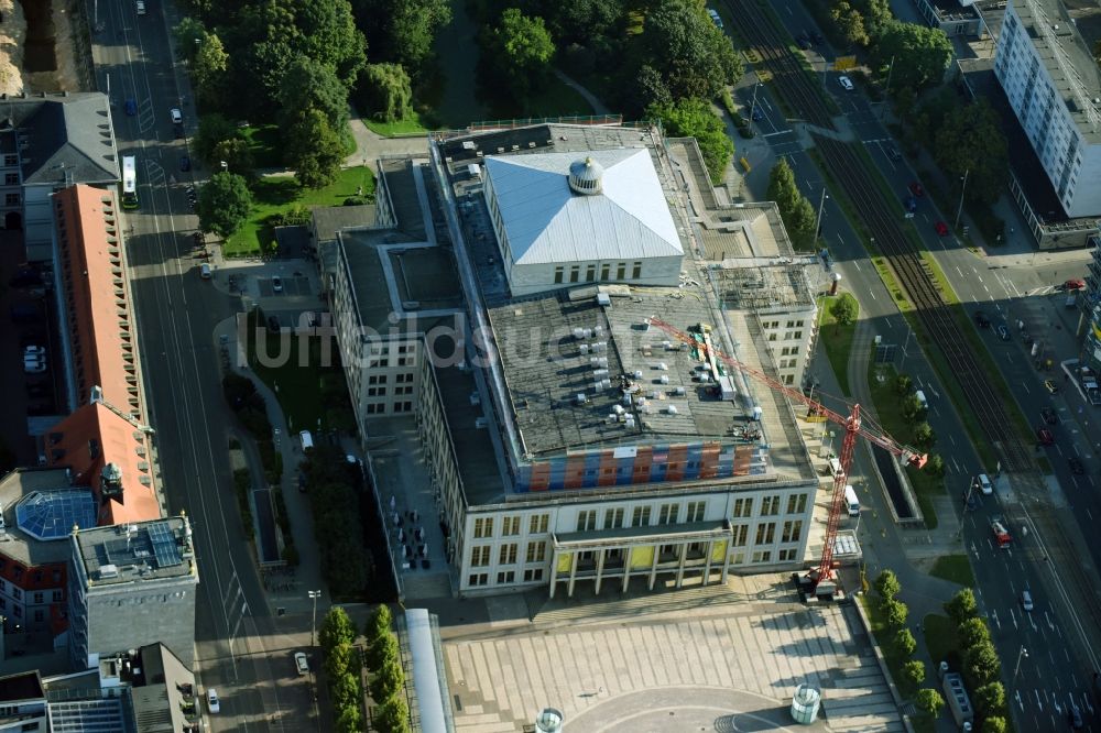 Luftbild Leipzig - Opernhaus in Leipzig im Bundesland Sachsen, Deutschland