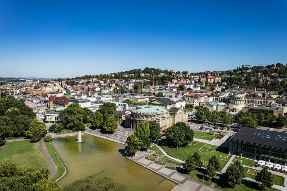 Luftbild Stuttgart - Opernhaus Oper Stuttgart und Stuttgarter Ballet in Stuttgart im Bundesland Baden-Württemberg