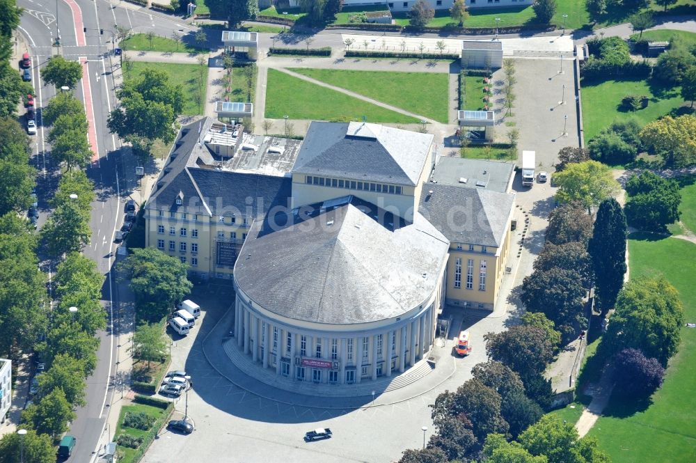 Luftbild Saarbrücken - Opernhaus Saarländisches Staatstheater in Saarbrücken im Bundesland Saarland, Deutschland