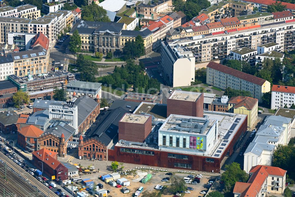 Luftbild Dresden - Opernhaus Staatsoperette Dresden in Dresden im Bundesland Sachsen, Deutschland