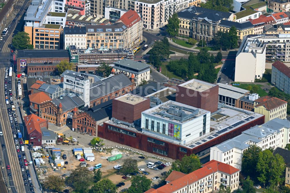 Luftbild Dresden - Opernhaus Staatsoperette Dresden in Dresden im Bundesland Sachsen, Deutschland