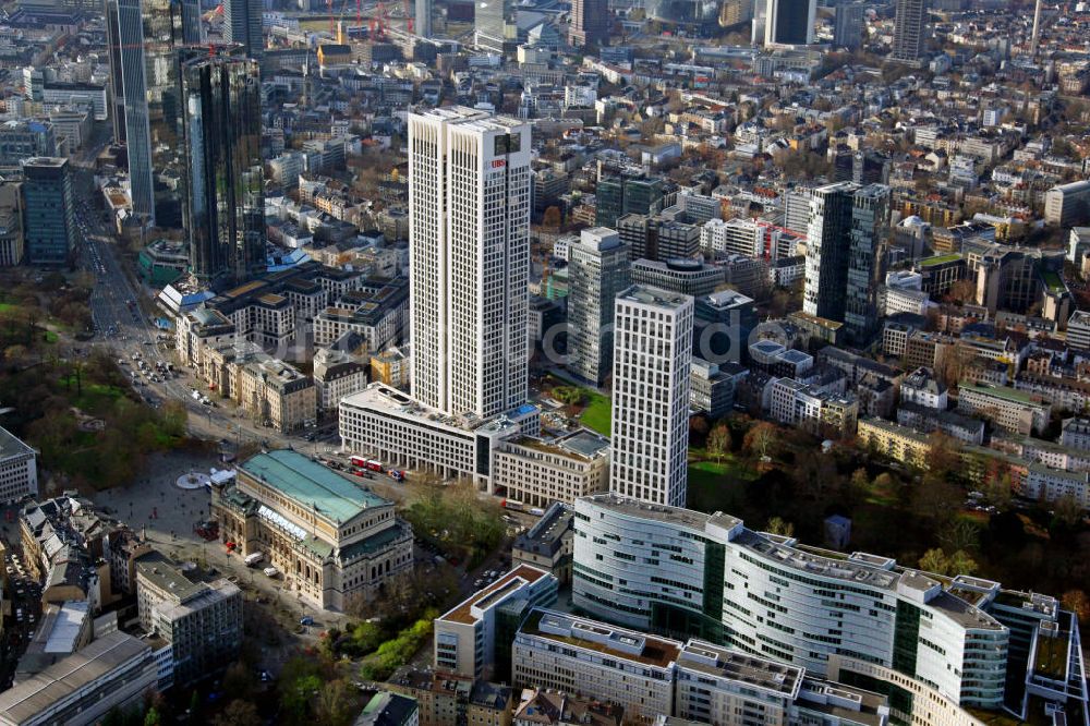 Luftaufnahme Frankfurt am Main - Opernturm Frankfurt am Main