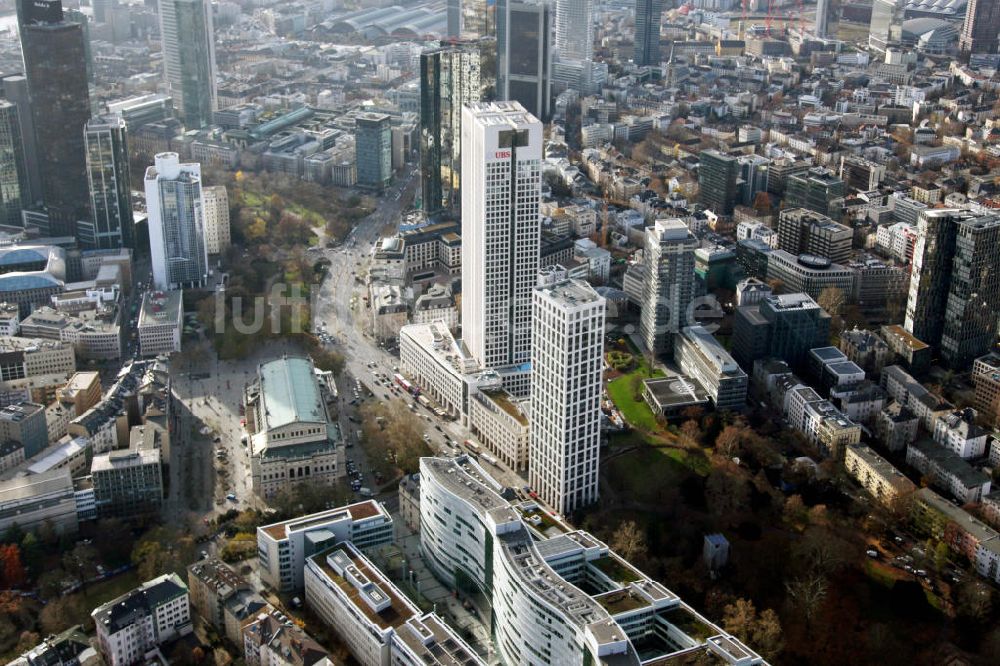 Frankfurt am Main von oben - Opernturm Frankfurt am Main