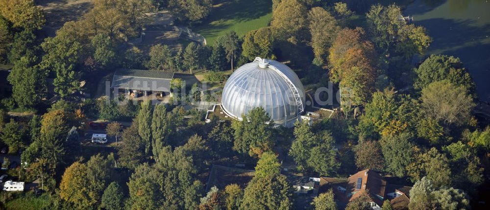 Hamburg aus der Vogelperspektive: Orang-Utan-Haus im Tierpark Hagenbeck