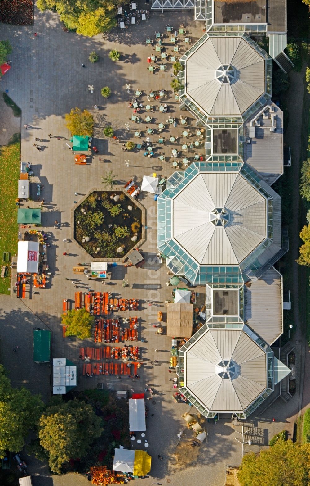 Essen von oben - Orangerie in Essen im Bundesland Nordrhein-Westfalen