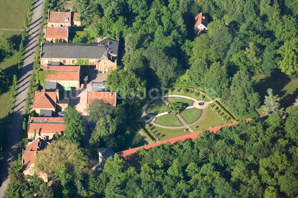 Luftbild Potsdam - Orangerie und Holländisches Etablissement im Neuen Garten