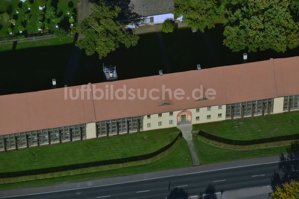 Luftaufnahme Oranienbaum-Wörlitz OT Oranienb - Orangerie im Ortsteil Oranienbaum in Oranienbaum-Wörlitz im Bundesland Sachsen-Anhalt