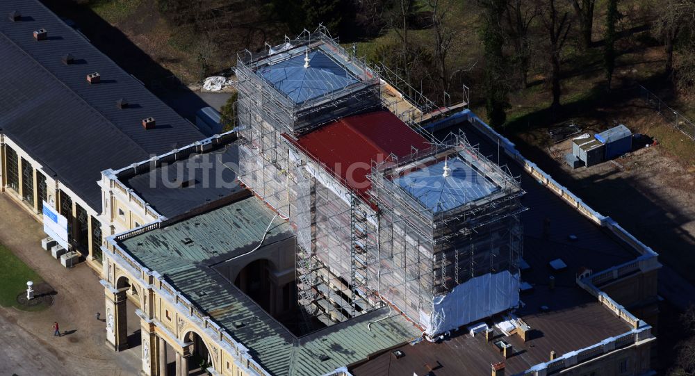 Luftaufnahme Potsdam - Orangerieschloss in Potsdam im Bundesland Brandenburg, Deutschland