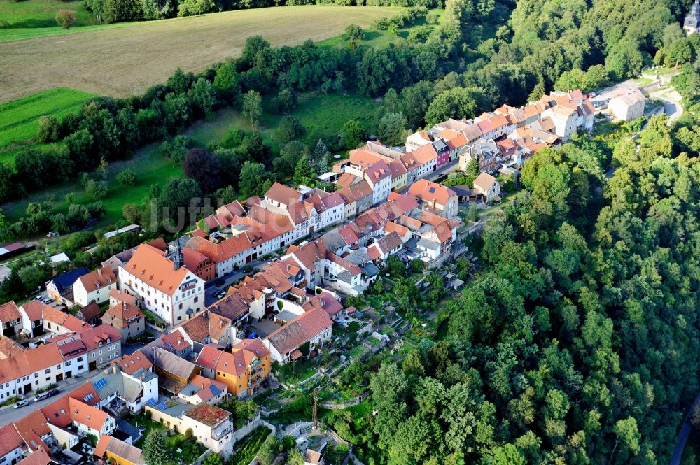 Orlamünde von oben - Orlamünde im Bundesland Thüringen