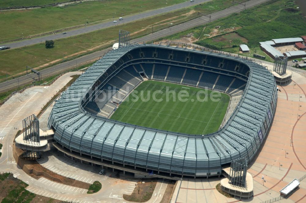 Luftaufnahme Johannesburg - Orlando Stadion in Johannesburg in Südafrika / South Africa