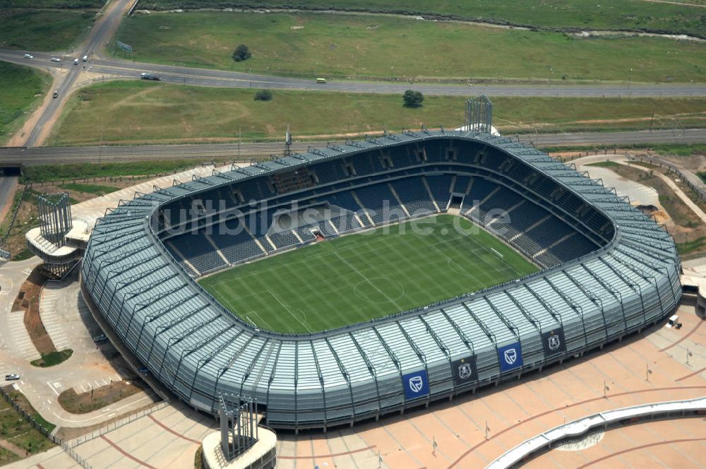 Johannesburg aus der Vogelperspektive: Orlando Stadion in Johannesburg in Südafrika / South Africa