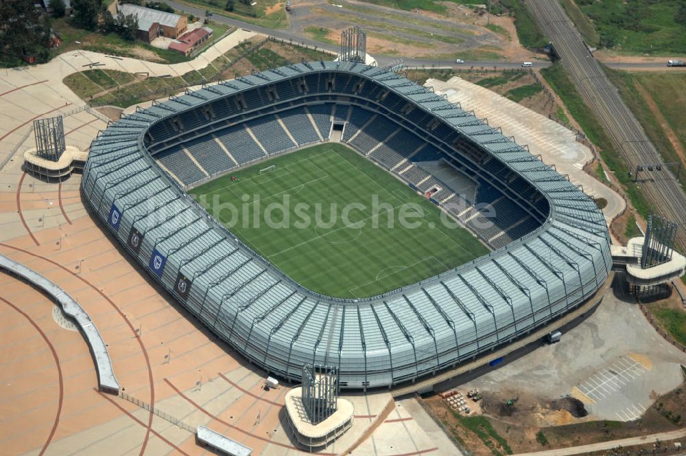 Johannesburg von oben - Orlando Stadion in Johannesburg in Südafrika / South Africa