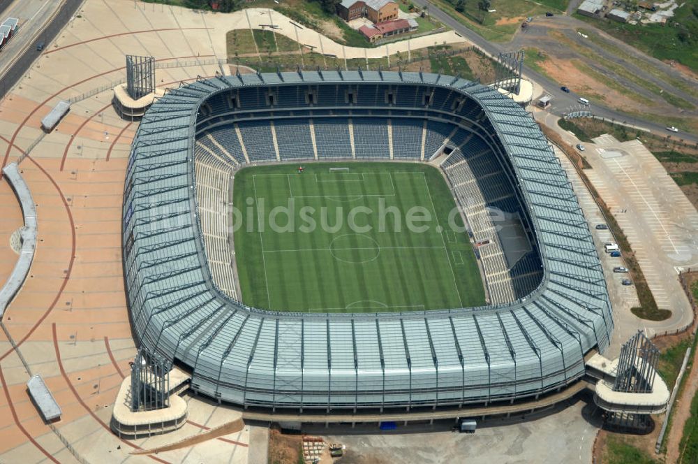 Johannesburg aus der Vogelperspektive: Orlando Stadion in Johannesburg in Südafrika / South Africa