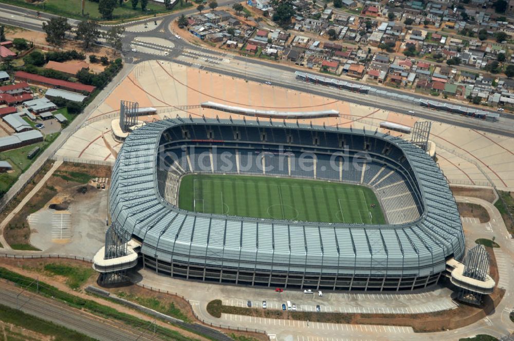 Johannesburg von oben - Orlando Stadion in Johannesburg in Südafrika / South Africa