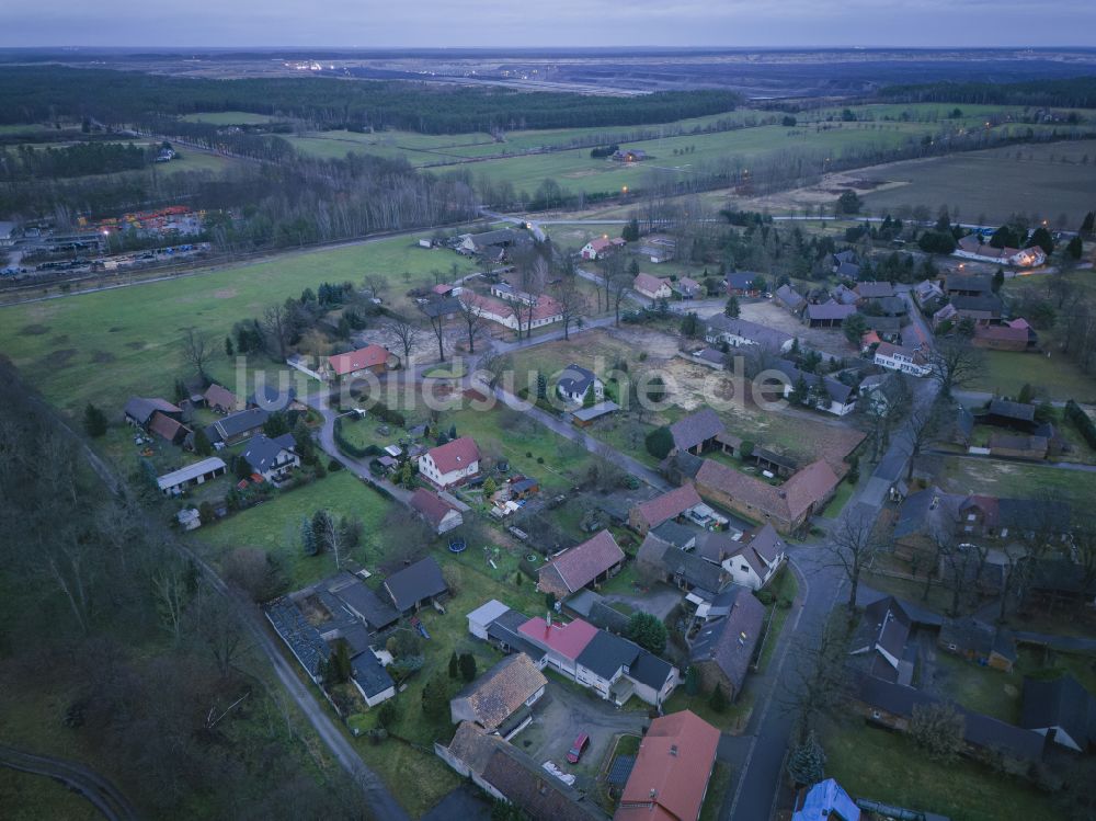 Luftbild Trebendorf - Ort Mühlrose im Bundesland Sachsen, Deutschland