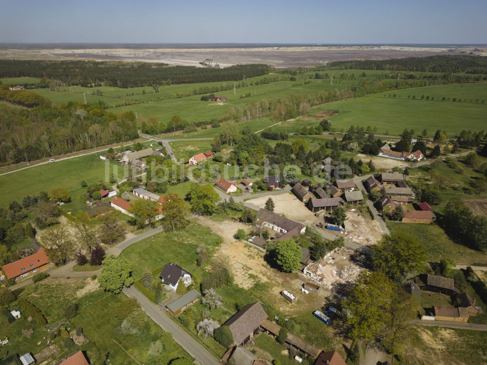 Luftbild Trebendorf - Ort Mühlrose im Bundesland Sachsen, Deutschland