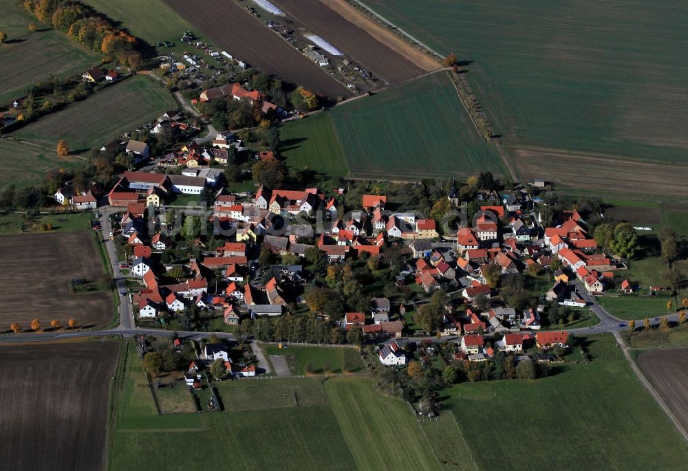 Luftbild Troidstedt - Ort Troistedt in Thüringen