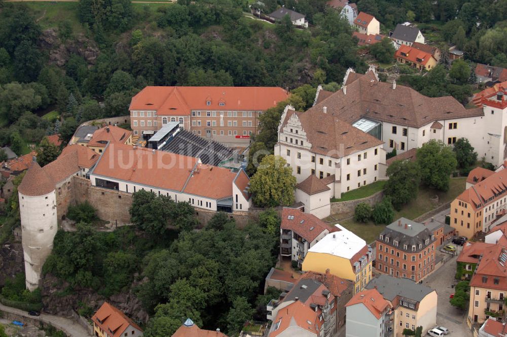 Luftbild Bautzen - Ortenburg mit Burgwasserturm